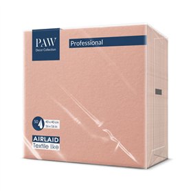 PAW - Serviettes Airlaid (40 x 40 cm) I 50 pièces I Unicolore I Semblable à du tissu I Élégante décoration de table I HoReCa I P