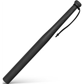 Victorer Batte de baseball en bois avec dragonne en paracorde - Fabriquée dans l'UE (59 cm noir)