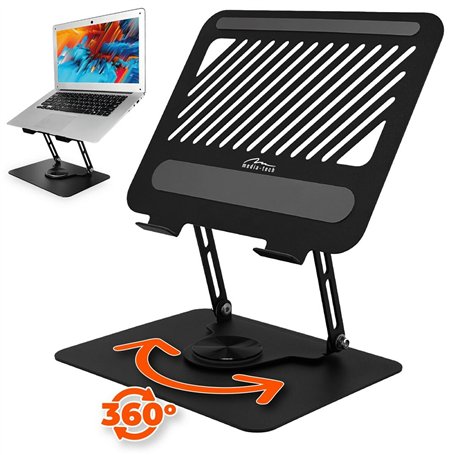 Support pour Ordinateur Portable Media Tech MT2662 Silicone Aluminium Acier au carbone