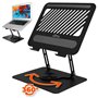 Support pour Ordinateur Portable Media Tech MT2662 Silicone Aluminium Acier au carbone