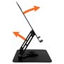 Support pour Ordinateur Portable Media Tech MT2662 Silicone Aluminium Acier au carbone