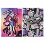 Monster High Chemise colorée avec élastique, dossier scolaire A4 pour enfants, emploi du temps x1