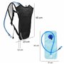 Retoo Sac à dos de course avec bouteille d'eau de 2 l, sac à dos d'hydratation ultra léger, gilet de course, sac à dos de vélo p