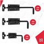 KOTARBAU Verrou de porte - Verrou de porte - Verrou de porte - Verrou de porte - Verrou de porte sectionnel - 320 mm