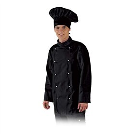 LEBER & HOLLMAN LH-Chefer_Bs Chemisier de protection pour cuisinier Noir Taille