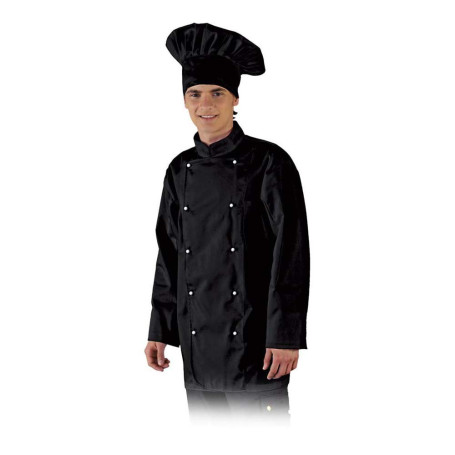 LEBER & HOLLMAN LH-Chefer_Bs Chemisier de protection pour cuisinier Noir Taille