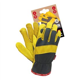 Reis Rmc-Spectro10 Lot de 12 gants de protection pour mécanicien Jaune acier Taille 10