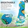 SULPO 2 paires de semelles intérieures pour enfants avec dos en latex et coton - semelles souples pour chaussures scolaires, cha
