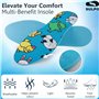 SULPO 2 paires de semelles intérieures pour enfants avec dos en latex et coton - semelles souples pour chaussures scolaires, cha