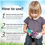 SULPO 2 paires de semelles intérieures pour enfants avec dos en latex et coton - semelles souples pour chaussures scolaires, cha