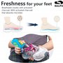 SULPO 2 paires de semelles intérieures pour enfants avec dos en latex et coton - semelles souples pour chaussures scolaires, cha