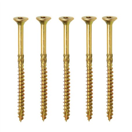 TORX 6.0 x 80 mm TX30 Vis à bois tête fraisée pour terrasse ou panneaux Lot de 200
