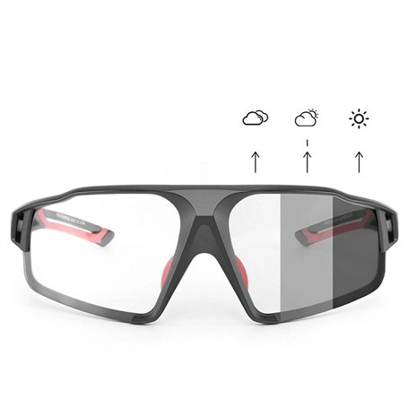 Lunettes de cyclisme Rockbros 163749 Noir Rouge