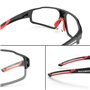 Lunettes de cyclisme Rockbros 163749 Noir Rouge