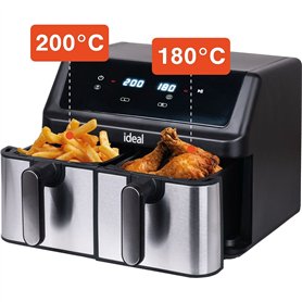 Friteuse à Air Eldom IK1500 dualcrisp Noir 2000 W 9 L