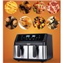 Friteuse à Air Eldom IK1500 dualcrisp Noir 2000 W 9 L