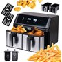 Friteuse à Air Eldom IK1500 dualcrisp Noir 2000 W 9 L