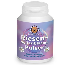 Bubble Brothers Poudre de bulles de savon géante - 160 g pour 40 l de liquide à bulles - Pour kit de bulles de savon XXL et bâto
