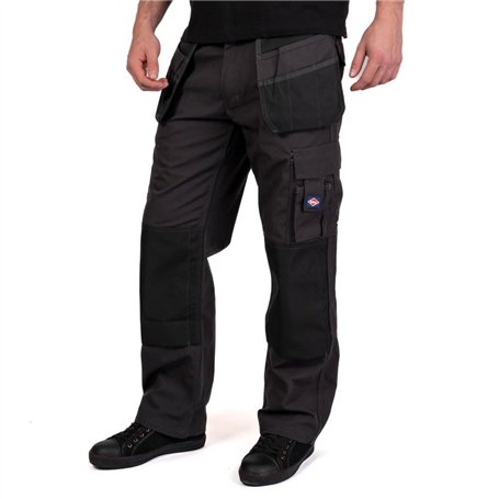 Lee Cooper Workwear LCPNT216 Mens Multi Pocket with Knee Pad Pockets Fixed Holster Work Cargo Trouser