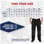 Lee Cooper Workwear LCPNT216 Mens Multi Pocket with Knee Pad Pockets Fixed Holster Work Cargo Trouser