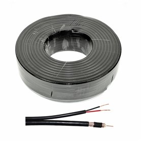 Câble d'alimentation e vidéo PNI CCTV-B 100M pour caméras de Surveillance