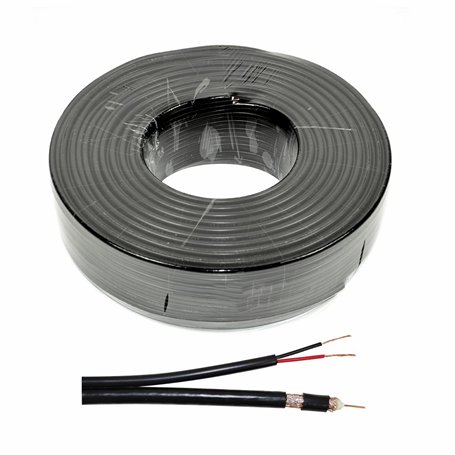 Câble d'alimentation e vidéo PNI CCTV-B 100M pour caméras de Surveillance