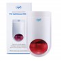 Sirène extérieure sans fil PNI SafeHouse HS007 avec batterie pour systèmes d'alarme sans fil