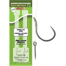 Haldorado SpéciMethod Rig5 Hameçon sans ardillon Taille 12 Ligne 0