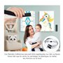 Scratch Autocollant Double Face-8Mx20mm-Adhésif Puissant-2 Rouleaux (8M Crochet + 8M Boucle)-Ruban Autocollant tissu-Double Face