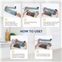 Hanchen Machine de Scellage Thermique avec cutter 200 mm/7.8inch Machine de Cachetage Scelleur de Sac Impulse pour Film Composit