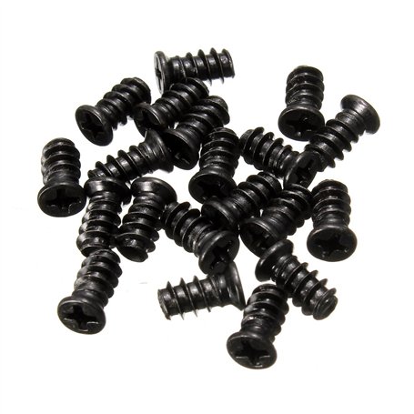 EsportsMJJ 20Pcs Computer Pc Boîtier De Refroidissement Ventilateur Vis Noir Pour Les Ventilateurs 60Mm 80Mm 120Mm