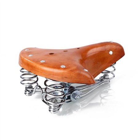 TentHome Ressort Selle Vintage Classic Selle de vélo Siège vélo Armature en Acier vis Ressort Rivet