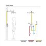 Ensemble de douche encastrable doré brossé, 10" Kit de Douche à Encastrer avec Douchette à Mains, Systèmes de douche, Mitigeur d