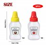Mini Bouteille Sauce Ltsbaed 6 Pièces Plastique Squeeze Bouteille à Condiments Réutilisable Flacons Souples en Plastique Portabl