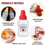 Mini Bouteille Sauce Ltsbaed 6 Pièces Plastique Squeeze Bouteille à Condiments Réutilisable Flacons Souples en Plastique Portabl