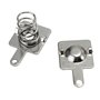 MASUNN Ensemble de plaques à Ressort de 10 Paires en Argent Sterling avec Piles AA