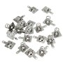 MASUNN Ensemble de plaques à Ressort de 10 Paires en Argent Sterling avec Piles AA