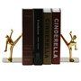 Serre-livres en acier inoxydable brillant pour bureau