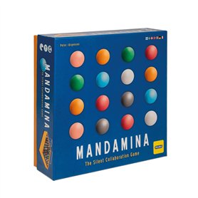 Martinex - Mandamina - Jeu coopératif Silencieux avec des Billes en Bois - Jeu coopératif pour 1 à 4 Joueurs à partir de 8 Ans -