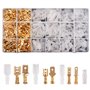 Kinstecks ​​600PCS 2.8mm 4.8mm 6.3mm Fil Connecteur Spade Mâle et Femelle Rapide Fil Splice Bornier à sertir avec Kit de manchon