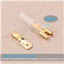 Kinstecks ​​600PCS 2.8mm 4.8mm 6.3mm Fil Connecteur Spade Mâle et Femelle Rapide Fil Splice Bornier à sertir avec Kit de manchon