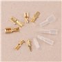Kinstecks ​​600PCS 2.8mm 4.8mm 6.3mm Fil Connecteur Spade Mâle et Femelle Rapide Fil Splice Bornier à sertir avec Kit de manchon