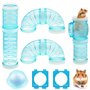 PUDSIRN - Ensemble de Tubes Transparents pour Hamster - Cage extérieure - Tuyau créatif - Assortiment de Tunnels de Connexion -