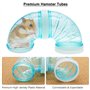 PUDSIRN - Ensemble de Tubes Transparents pour Hamster - Cage extérieure - Tuyau créatif - Assortiment de Tunnels de Connexion - 