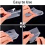 Sachets Plastiques Zip Sacs en Plastiques Transparents Refermables 400 Pièces Pochon Plastique Reutilisable (5 Tailles)