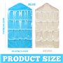 2 Ensembles Colonne de Rangement Suspendue en Tissu, Multilayer Sac de Rangement Suspendus Transparent Multifonctions Rangement 