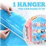 2 Ensembles Colonne de Rangement Suspendue en Tissu, Multilayer Sac de Rangement Suspendus Transparent Multifonctions Rangement 