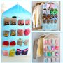 2 Ensembles Colonne de Rangement Suspendue en Tissu, Multilayer Sac de Rangement Suspendus Transparent Multifonctions Rangement 