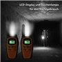Talkie-Walkies pour Adultes avec Grande portée - Talkie Walkie Enfants PMR VOX Mains Libres 5 km avec Lampe de Poche rétroéclair