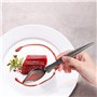 Lot de 5 cuillères de cuisine en acier inoxydable avec bec effilé et pince à épiler de précision pour les assiettes de cuisson, 